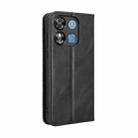 For Oukitel C57S Magnetic Buckle Retro Texture Leather Phone Case(Black) - 3