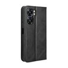 For Oukitel C58 / C58 Pro Magnetic Buckle Retro Texture Leather Phone Case(Black) - 3