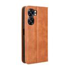 For Oukitel C58 / C58 Pro Magnetic Buckle Retro Texture Leather Phone Case(Brown) - 3