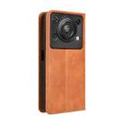 For Oukitel C60 / C60 Pro Magnetic Buckle Retro Texture Leather Phone Case(Brown) - 3