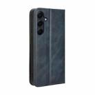 For Samsung Galaxy A35 5G Magnetic Buckle Retro Texture Leather Phone Case(Blue) - 3