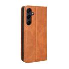 For Samsung Galaxy A55 5G Magnetic Buckle Retro Texture Leather Phone Case(Brown) - 3