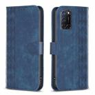 For Samsung Galaxy A72 4G/5G Plaid Embossed Leather Phone Case(Blue) - 1