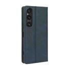 For Sony Xperia 1 V Magnetic Buckle Retro Texture Leather Phone Case(Blue) - 3