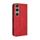 For Sony Xperia 1 VI 2024 Magnetic Buckle Retro Texture Leather Phone Case(Red) - 3