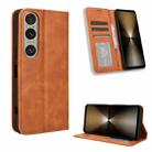 For Sony Xperia 1 VI 2024 Magnetic Buckle Retro Texture Leather Phone Case(Brown) - 1