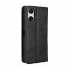 For Sony Xperia 10 VI 2024 Magnetic Buckle Retro Texture Leather Phone Case(Black) - 3