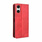 For Sony Xperia 10 VI 2024 Magnetic Buckle Retro Texture Leather Phone Case(Red) - 3