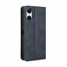 For Sony Xperia 10 VI 2024 Magnetic Buckle Retro Texture Leather Phone Case(Blue) - 3