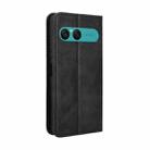 For Sony Xperia 10 VII Magnetic Buckle Retro Texture Leather Phone Case(Black) - 3