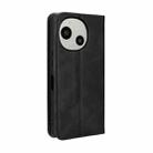 For Sharp Aquos R9 Magnetic Buckle Retro Texture Leather Phone Case(Black) - 3