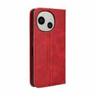 For Sharp Aquos R9 Magnetic Buckle Retro Texture Leather Phone Case(Red) - 3