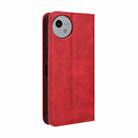 For Sharp Aquos wish4 Magnetic Buckle Retro Texture Leather Phone Case(Red) - 3