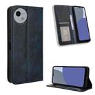For Sharp Aquos wish4 Magnetic Buckle Retro Texture Leather Phone Case(Blue) - 1