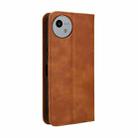 For Sharp Aquos wish4 Magnetic Buckle Retro Texture Leather Phone Case(Brown) - 3
