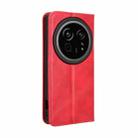 For Sharp Aquos R9 Pro Magnetic Buckle Retro Texture Leather Phone Case(Red) - 3