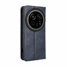For Sharp Aquos R9 Pro Magnetic Buckle Retro Texture Leather Phone Case(Blue) - 3