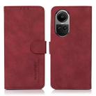 For OPPO Reno10 / Reno10 Pro Global KHAZNEH Matte Texture Leather Phone Case(Red) - 1