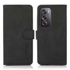 For OPPO Reno12 Pro 5G Global KHAZNEH Matte Texture Leather Phone Case(Black) - 1