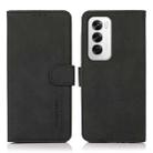 For OPPO Reno12 5G Global KHAZNEH Matte Texture Leather Phone Case(Black) - 1