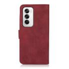 For OPPO Reno12 5G Global KHAZNEH Matte Texture Leather Phone Case(Red) - 3