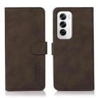 For OPPO Reno12 5G Global KHAZNEH Matte Texture Leather Phone Case(Brown) - 1