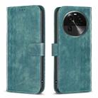 For OPPO Find X6 Plaid Embossed Leather Phone Case(Green) - 1