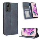 For Xiaomi Redmi Note 12S 4G Magnetic Buckle Retro Texture Leather Phone Case(Blue) - 1