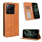 For Xiaomi Redmi K60 Ultra Magnetic Buckle Retro Texture Leather Phone Case(Brown) - 1