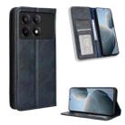 For Xiaomi Redmi K70 / K70 Pro Magnetic Buckle Retro Texture Leather Phone Case(Blue) - 1