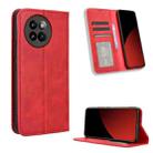 For Xiaomi Civi 4 Pro 5G Magnetic Buckle Retro Texture Leather Phone Case(Red) - 1