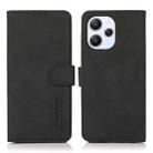 For Xiaomi Redmi 12 4G KHAZNEH Matte Texture Leather Phone Case(Black) - 1