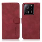 For Xiaomi 13T / Redmi K60 Ultra KHAZNEH Matte Texture Leather Phone Case(Red) - 1