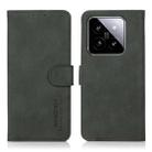For Xiaomi 14 Pro KHAZNEH Matte Texture Leather Phone Case(Green) - 1