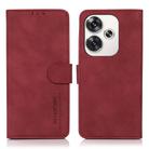 For Xiaomi Poco F6 / Redmi Turbo 3 KHAZNEH Matte Texture Leather Phone Case(Red) - 1