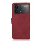For Xiaomi Poco F6 Pro KHAZNEH Matte Texture Leather Phone Case(Red) - 3