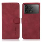For Xiaomi Redmi K70 5G / K70 Pro 5G KHAZNEH Matte Texture Leather Phone Case(Red) - 1