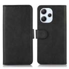 For Xiaomi Redmi 12 4G Cow Texture Leather Phone Case(Black) - 1