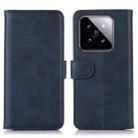 For Xiaomi 14 Cow Texture Leather Phone Case(Blue) - 1