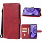 For Motorola Edge 40 Neo Leather Phone Case(Red) - 1