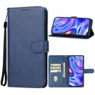 For Motorola One 5G UW Leather Phone Case(Blue) - 1