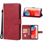 For Motorola Moto G Play 2024 Leather Phone Case(Red) - 1