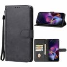 For Motorola Moto G Stylus 5G 2024 Leather Phone Case(Black) - 1