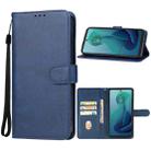 For Motorola Moto G 5G 2024 Leather Phone Case(Blue) - 1