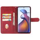 For Motorola Edge 50 Fusion Leather Phone Case(Red) - 3