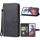 For Motorola Edge 50 Fusion Leather Phone Case(Black) - 1