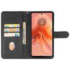 For Motorola Moto G04s Leather Phone Case(Black) - 3