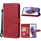 For Motorola Moto X50 Ultra Leather Phone Case(Red) - 1