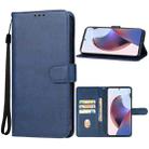 For Motorola Moto X50 Ultra Leather Phone Case(Blue) - 1