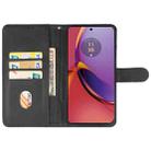 For Motorola Moto G85 Leather Phone Case(Black) - 3